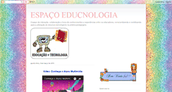 Desktop Screenshot of espacoeducnologia.blogspot.com