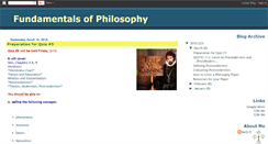 Desktop Screenshot of fundamentalsofphilosophy.blogspot.com