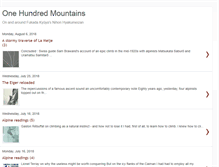 Tablet Screenshot of onehundredmountains.blogspot.com