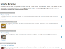 Tablet Screenshot of createandgrow.blogspot.com