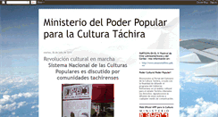 Desktop Screenshot of gabinetedelaculturatachira.blogspot.com