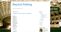 Desktop Screenshot of beyondparking.blogspot.com