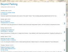 Tablet Screenshot of beyondparking.blogspot.com