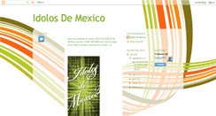 Desktop Screenshot of losidolosdemexico.blogspot.com