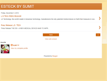 Tablet Screenshot of esteckbysumit.blogspot.com