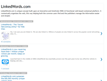 Tablet Screenshot of linkedwords.blogspot.com
