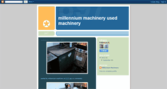 Desktop Screenshot of millenniunmachineryusedmachinery.blogspot.com