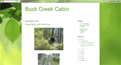 Desktop Screenshot of buckcreekcabin.blogspot.com