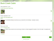 Tablet Screenshot of buckcreekcabin.blogspot.com