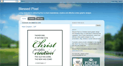Desktop Screenshot of blessedpixel.blogspot.com