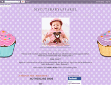 Tablet Screenshot of mycutebabyapparel.blogspot.com