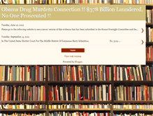 Tablet Screenshot of obamadrugmurdersconnection.blogspot.com