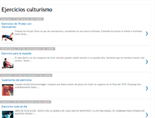 Tablet Screenshot of ejerciciosculturismo.blogspot.com