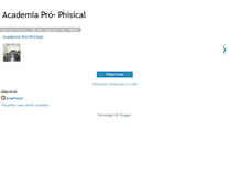 Tablet Screenshot of academiaprophisical.blogspot.com