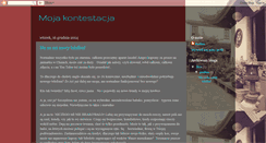 Desktop Screenshot of mojakontestacja.blogspot.com