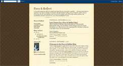 Desktop Screenshot of pawsandreflectva.blogspot.com