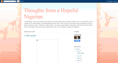 Desktop Screenshot of hopefulnaijafairy.blogspot.com