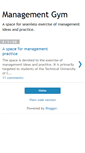 Mobile Screenshot of management-gym.blogspot.com
