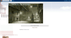 Desktop Screenshot of lacienciaenguerra.blogspot.com