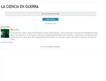 Tablet Screenshot of lacienciaenguerra.blogspot.com