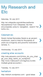 Mobile Screenshot of myresearchandetc.blogspot.com