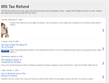 Tablet Screenshot of irstaxrefund.blogspot.com