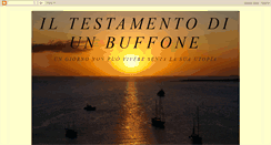 Desktop Screenshot of iltestamentodiunbuffone.blogspot.com