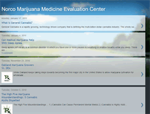 Tablet Screenshot of norcomarijuanamedicineevaluation.blogspot.com