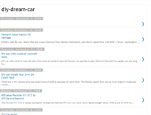 Tablet Screenshot of diy-dream-car.blogspot.com