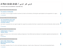 Tablet Screenshot of nonarab-arab.blogspot.com