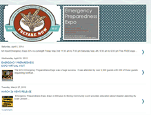 Tablet Screenshot of emergencypreparednessexpo2012.blogspot.com