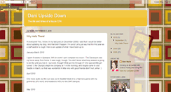 Desktop Screenshot of daniupsidedown.blogspot.com