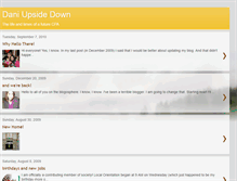 Tablet Screenshot of daniupsidedown.blogspot.com