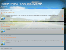 Tablet Screenshot of normatividadpenal.blogspot.com