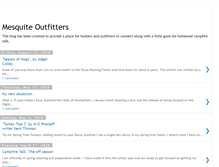 Tablet Screenshot of mesquite-outfitters.blogspot.com