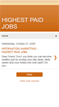 Mobile Screenshot of highestpaidjobs.blogspot.com