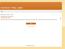 Tablet Screenshot of highestpaidjobs.blogspot.com