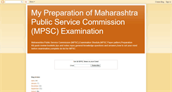 Desktop Screenshot of maharashtra-public-service-commission.blogspot.com