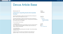Desktop Screenshot of devusarticles.blogspot.com