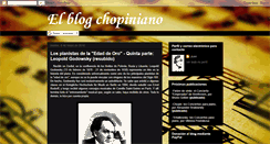 Desktop Screenshot of chopiniano.blogspot.com