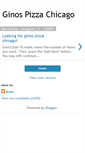 Mobile Screenshot of ginospizzachicago.blogspot.com