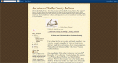 Desktop Screenshot of ancestorsofshelbycountyindiana.blogspot.com