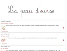 Tablet Screenshot of lapeaudourse.blogspot.com