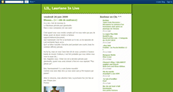 Desktop Screenshot of laurianeinlive.blogspot.com