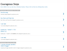 Tablet Screenshot of courageoussteps.blogspot.com