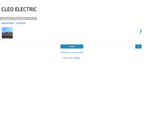 Tablet Screenshot of cleoelectric.blogspot.com