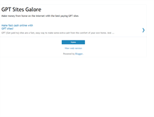Tablet Screenshot of gpt-sites-galore.blogspot.com