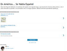 Tablet Screenshot of enamericasehablaespanol.blogspot.com