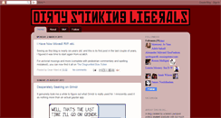 Desktop Screenshot of dirtystinkingliberals.blogspot.com