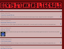 Tablet Screenshot of dirtystinkingliberals.blogspot.com